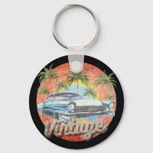Porte-clés Vacances d'été en voiture vintage rustique