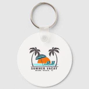 Porte-clés Vacances d'été Miami Beach Floride États-Unis Vaca