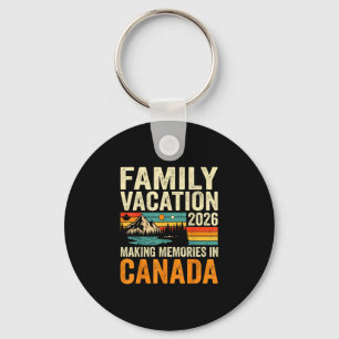 Porte-clés Vacances en famille 2026 canada voyage de souvenir