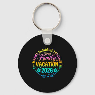 Porte-clés Vacances en famille 2026 création de souvenirs ass