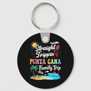 Porte-clés Vacances familiales à Punta Cana 2025 Straight Tri