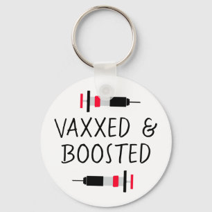 Porte-clés Vacciné et repoussé, Covid-19
