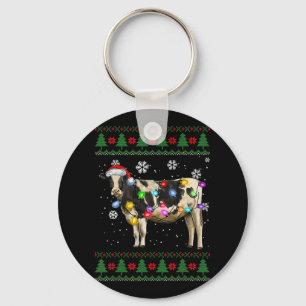 Porte-clés Vache de Noël Lait Louvain de vache