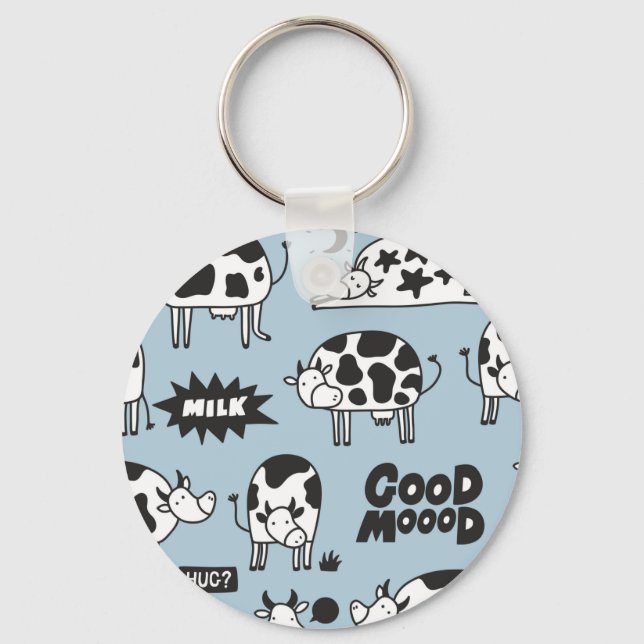 Porte-clés Vache et lait (Recto)