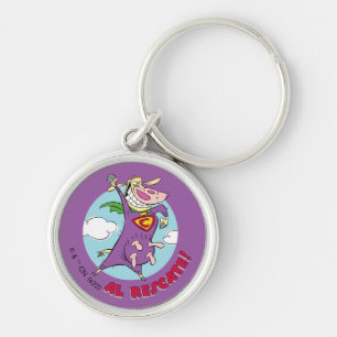 Porte-clés Vache et poulet Super Vache Al Rescate!