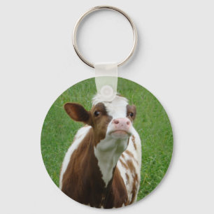 Porte-clés Vache laitière sur la ferme