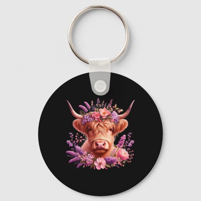Porte-clés Vache mignonne par Valentine Lover Love (Recto)