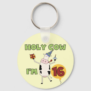 Porte-clés Vache sainte je suis 16 T-shirts et cadeaux