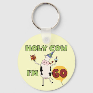 Porte-clés Vache sainte je suis 60 T-shirts et cadeaux