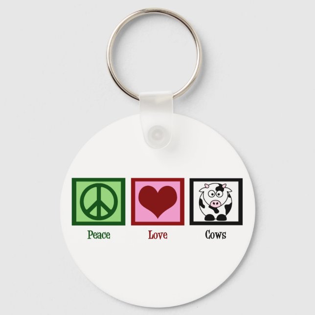 Porte-clés Vaches d'amour pour la paix (Recto)