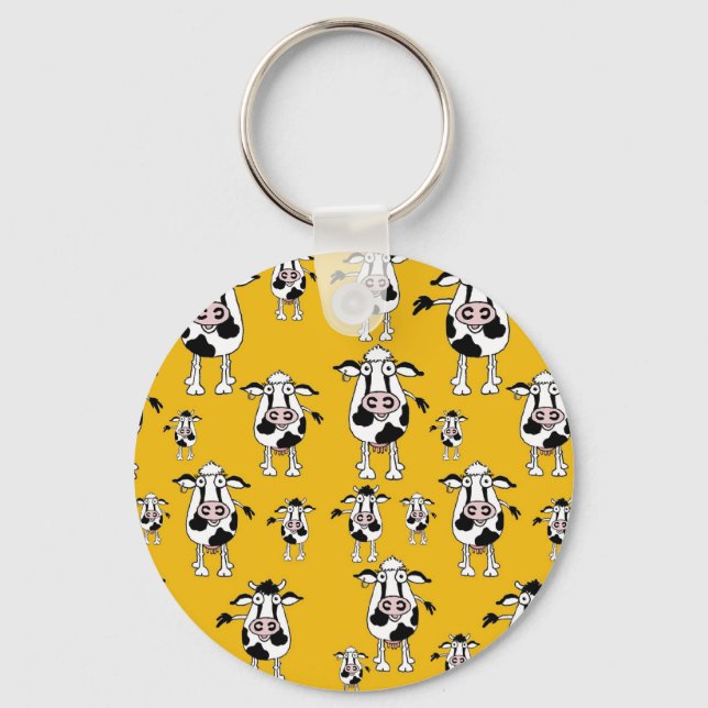 Porte-clés Vaches et taureaux motif porte - clé (Recto)