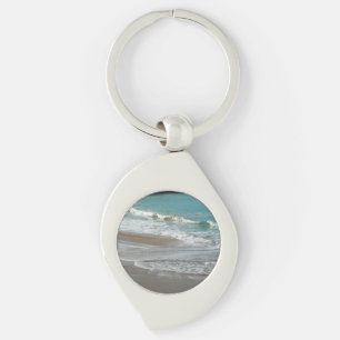 Porte-clés Vagues sur la plage bleu turquoise Océan