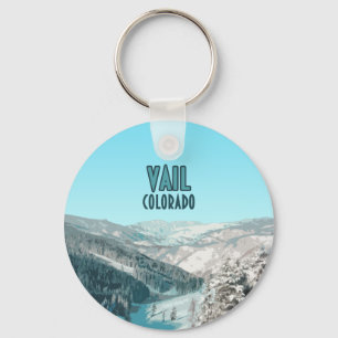 Porte-clés Vail Colorado Montagnes de Neige Vintage