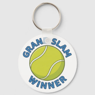 Porte-clés Vainqueur du Grand Chelem Balle de Tennis Champion