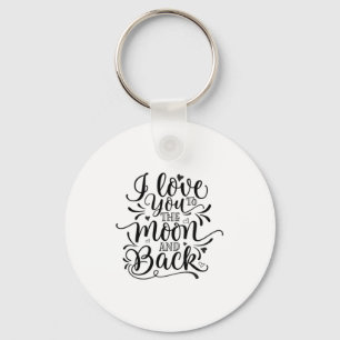 Porte-clés Valentine Art Je T'Aime À La Lune