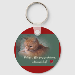 Porte-clés Valentine du chat