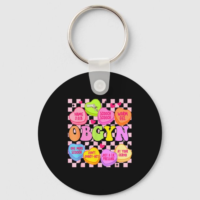 Porte-clés Valentine’s Day Obgyn Nurse Gynaecology Gynaecolog (Recto)