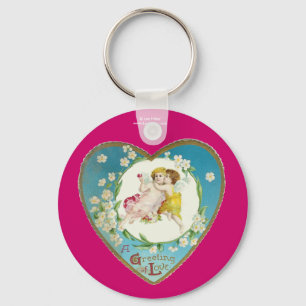 Porte-clés Valentine Victorienne Un Salut D'Amour
