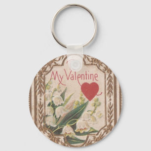 Porte-clés Valentine vintage