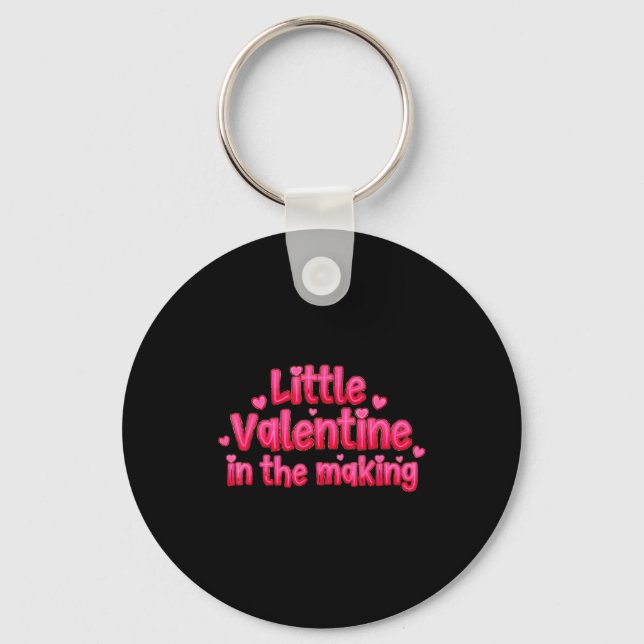 Porte-clés Valentines Day Pregnancy Announcement Little Valen (Recto)
