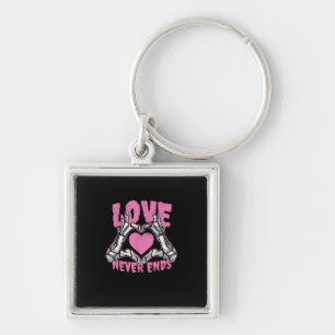 Porte-clés Valentines Jour Coeur Squelette Mains Coeur