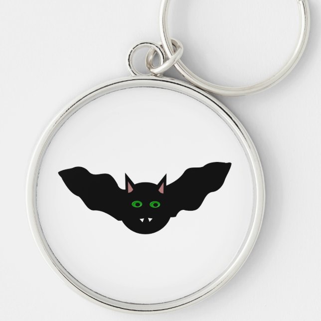 Porte-clés Vampire Chat face chauve Halloween Porte - clé (Devant)