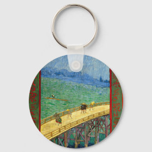 Porte-clés Van Gogh Le pont dans la pluie après Hiroshige
