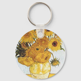 Porte-clés Van Gogh Le Vase avec 12 tournesols Porte - clé