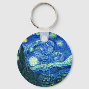 Porte-clés van gogh nuit étoilée