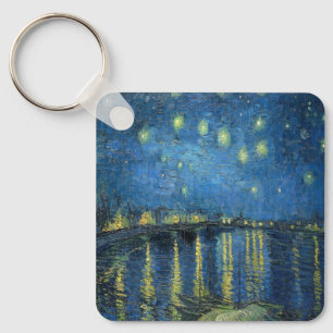 Porte-clés Van Gogh Nuit étoilée sur le Rhône