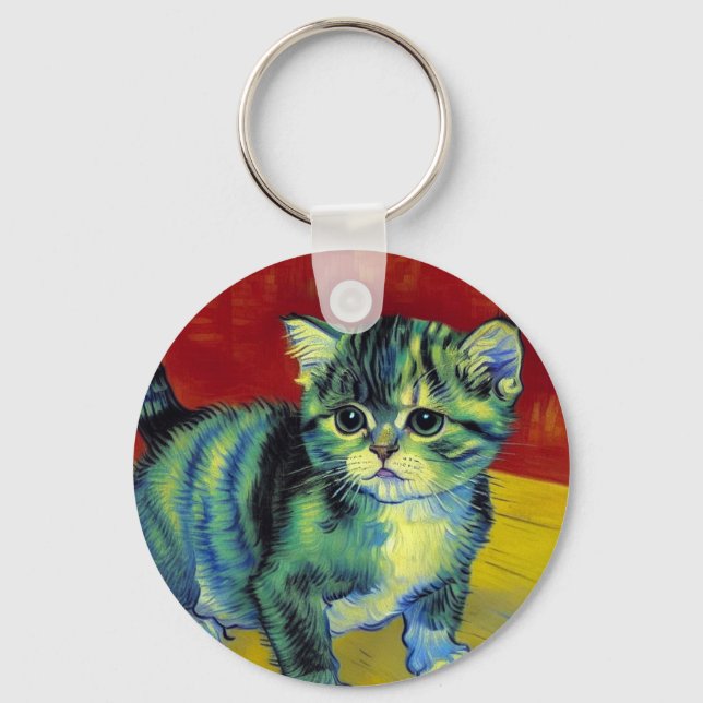 Porte-clés Van Gogh Tabby Cat (Recto)