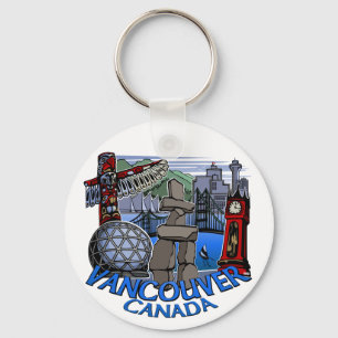 Porte-clés Vancouver Canada Key Chain Vancouver Souvenirs