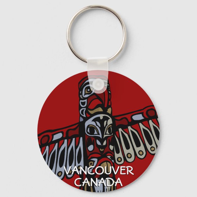 Porte-clés Vancouver Canada Porte - clé Vancouver Souvenirs (Recto)