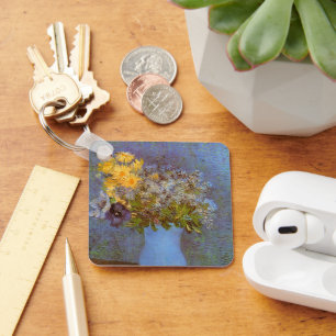 Porte-clés Vase avec lilas et marguerites de Vincent van Gogh