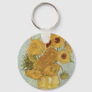 Porte-clés Vase with 12 sunflowers Vincent Van Gogh