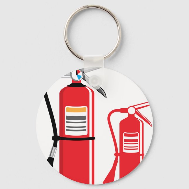 Porte-clés Vecteur extincteur (Recto)