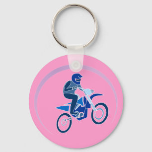 Porte-clés Vecteur Vectoriel Dirt Biker