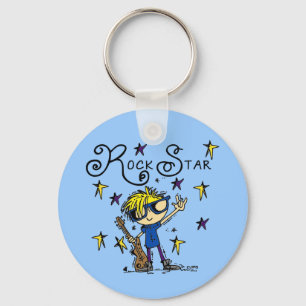 Porte-clés Vedette du rock blonde de garçon