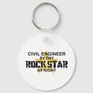 Porte-clés Vedette du rock d'ingénieur civil