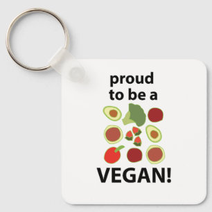 Porte-clés Vegan Fier D'Être Un Végan