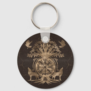 Porte-clés Végétarienne - Ornement de boussole viking