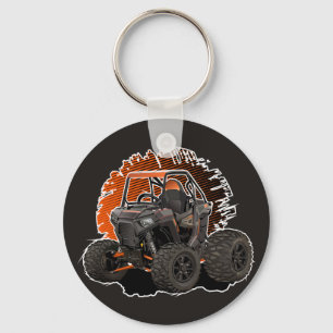 Porte-clés Véhicule tout-terrain UTV de dessin animé