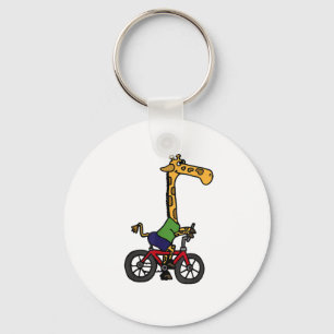 Porte-clés Vélo cool Giraffe équitation