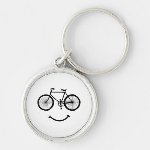 Porte-clés Vélo et sourire T-shirt Tee - shirt de vélo Blac