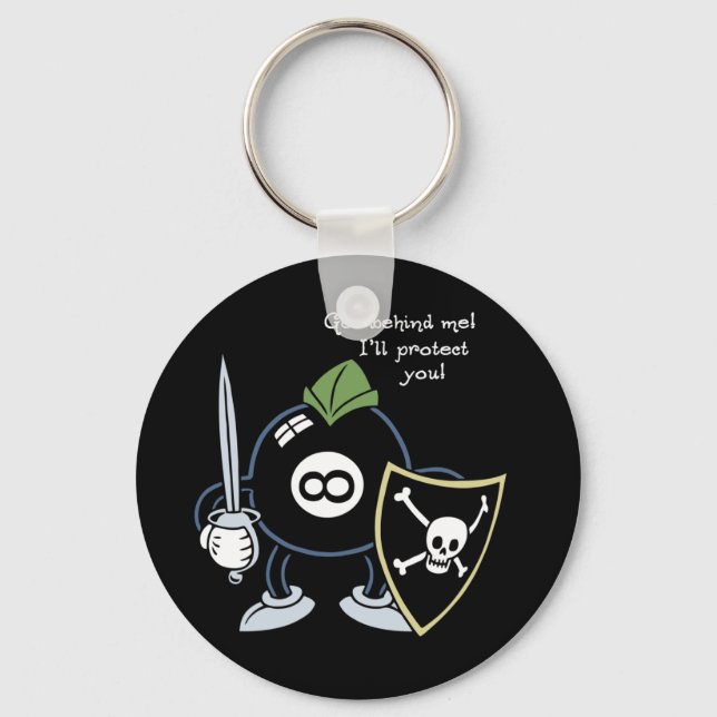 Porte-clés Venez derrière le 8-Ball ! (Recto)