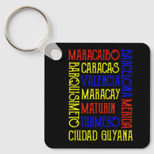 Porte-clés Venezuela Caracas City Names 