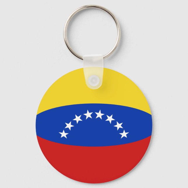 Porte-clés Venezuela Porte - clé du drapeau Fisheye (Recto)