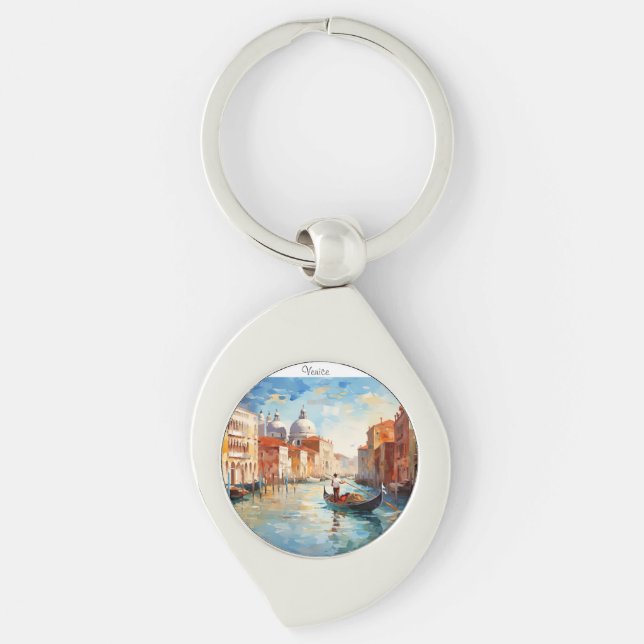 Porte-clés Venise peinte, Italie (Devant)