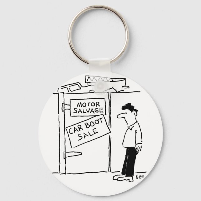 Porte-clés Vente d'une voiture à la broderie (Recto)