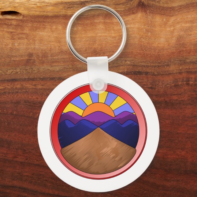Porte-clés Ventilateur Alluvial - Logo de géologie (Recto)